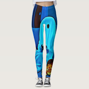 Gaming Ghost gemütliche Nacht in Design Leggings
