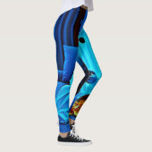 Gaming Ghost gemütliche Nacht in Design Leggings (Rechts)