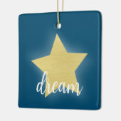 Gaming Gold Star Keramikornament (Links)