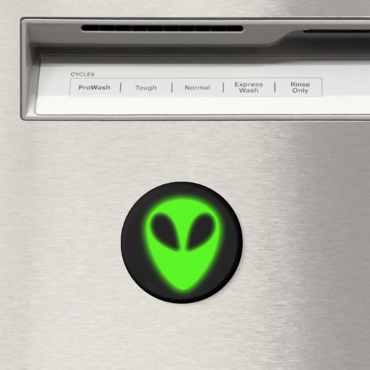 Gaming Green Alien Magnet (In Situ (Geschirrspüler))