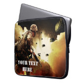Gaming Ground Combat Soldier Laptopschutzhülle (Vorderseite Links)