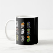 Gaming Halloween Skeleton Vampire Gamer Zombie Boy Kaffeetasse (Links)