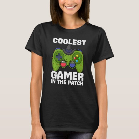 Gaming Halloween Video Game Boys Cooler Gamer T-Shirt (Vorderseite)