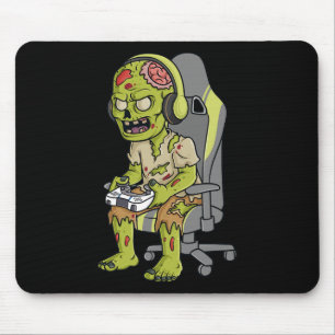 Gaming Halloween Zombie Beängstigend Gamer Boys Ki Mousepad