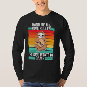 Gaming Hand an den Controller King Console Gamer T-Shirt
