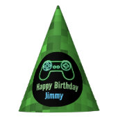 Gaming Happy Birthday Partyhütchen (Vorderseite)