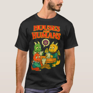 Gaming-Häuser und Menschen Lustige Rpg-Gamer Männe T-Shirt