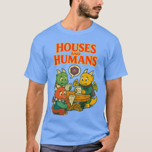 Gaming-Häuser und Menschen Lustige RPG-Gamer-Männe T-Shirt