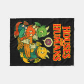 Gaming Houses And Humans Funny Rpg Gamer Men Boys  Fleecedecke (Vorderseite (Horizontal))