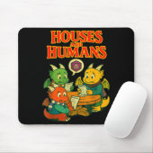 Gaming Houses And Humans Funny Rpg Gamer Men Boys  Mousepad (Mit Mouse)