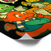 Gaming Houses And Humans Funny Rpg Gamer Men Boys  Poster (Ecke)