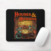 Gaming Houses Humans Funny Rpg Parody Gamer Men Bo Mousepad (Mit Mouse)
