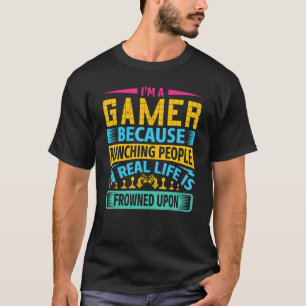 Gaming Ich bin ein Gamer, weil Punching People Gam T-Shirt
