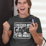 Gaming Ich habe meinen Game Gamer-T - Shirt unterb<br><div class="desc">Dieses Design kann in dem Bereich personalisiert werden, der durch das Ändern des Fotos und/oder Textes zur Verfügung gestellt wird. Sie können auch angepasst werden, indem Sie auf Vorlage personalisieren klicken und dann auf die Schaltfläche klicken, um weitere Optionen anzupassen, um die Hintergrundfarbe zu löschen oder zu ändern, Text hinzuzufügen,...</div>