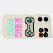 Gaming iPhone Case – Pixel Art Video Game Cover (Rückseite (Horizontal))