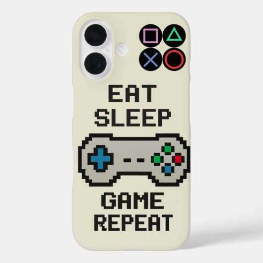 Gaming iPhone Case – Pixel Art Video Game Cover (Rückseite)