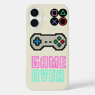 Gaming-iPhone-Hülle – Pixel-Art-Videospiel-Cover iPhone 16 Hülle