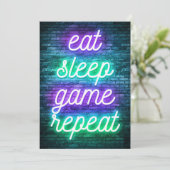 Gaming isst Sleep Wiederholung Save The Date (Stehend Vorderseite)