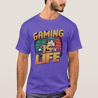 Gaming ist Leben Retro Vintage T-Shirt