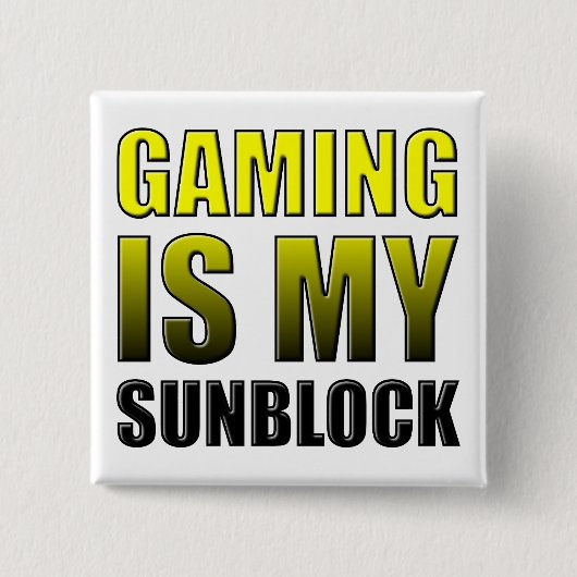 Gaming ist mein Button für das Abzeichen "Sonnenbl (Vorderseite)
