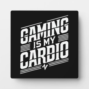 Gaming ist mein Cardio - Funny Gamer Spaß Fotoplatte