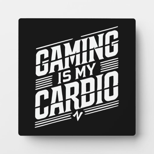 Gaming ist mein Cardio - Funny Gamer Spaß Fotoplatte (Vorderseite)