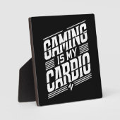 Gaming ist mein Cardio - Funny Gamer Spaß Fotoplatte (Vorderseite)