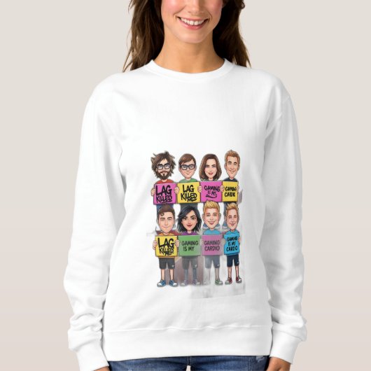 Gaming ist mein Cardio Sweatshirt (Vorderseite)