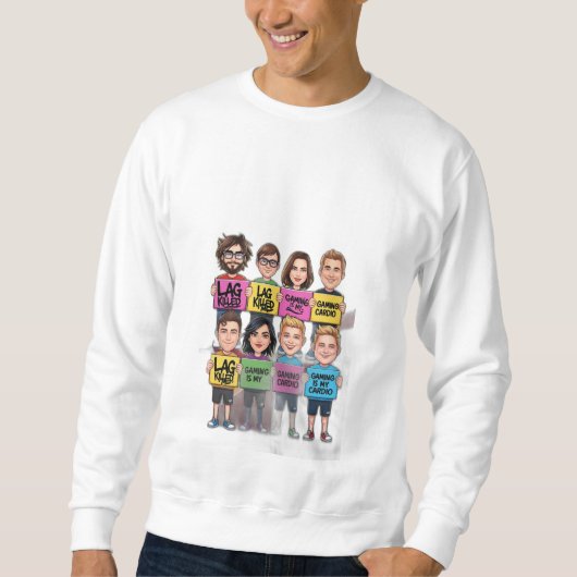 Gaming ist mein Cardio Sweatshirt (Vorderseite)