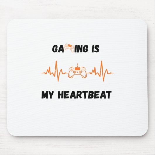 Gaming ist mein Herzschlag-Mauspad Mousepad (Vorne)