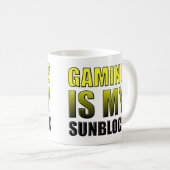 Gaming ist mein Sonnenblock-Funny-Mug oder Reiseum Kaffeetasse (VorderseiteRechts)