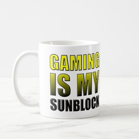 Gaming ist mein Sonnenblock-Funny-Mug oder Reiseum Kaffeetasse (Links)