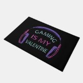 Gaming ist mein Valentine Fußmatte (Schrägansicht)