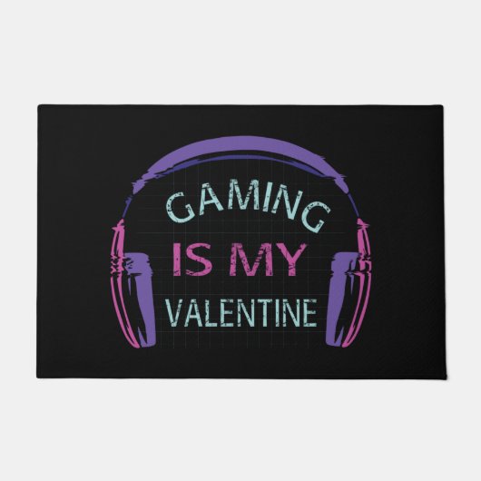 Gaming ist mein Valentine Fußmatte (Vorderseite)