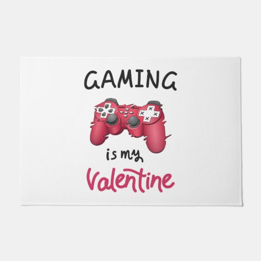Gaming ist mein Valentine Fußmatte (Vorderseite)