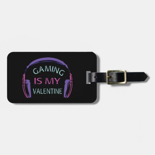 Gaming ist mein Valentine Gepäckanhänger (Vorderseite horizontal)