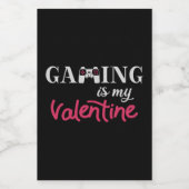 Gaming ist mein Valentine Lebensmitteletikett (Einzelnes Label)