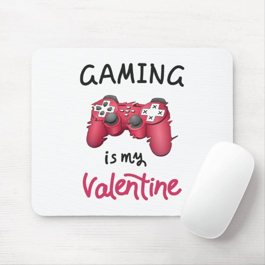 Gaming ist mein Valentine Mousepad (Mit Mouse)