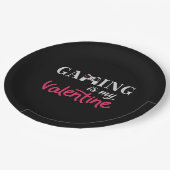 Gaming ist mein Valentine Pappteller (Schrägansicht)