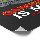 Gaming ist mein Valentine Poster (Ecke)