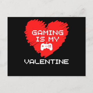Gaming ist mein Valentiner Valentinstag Postkarte