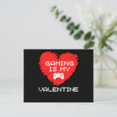 Gaming ist mein Valentiner Valentinstag Postkarte (Stehend Vorderseite)
