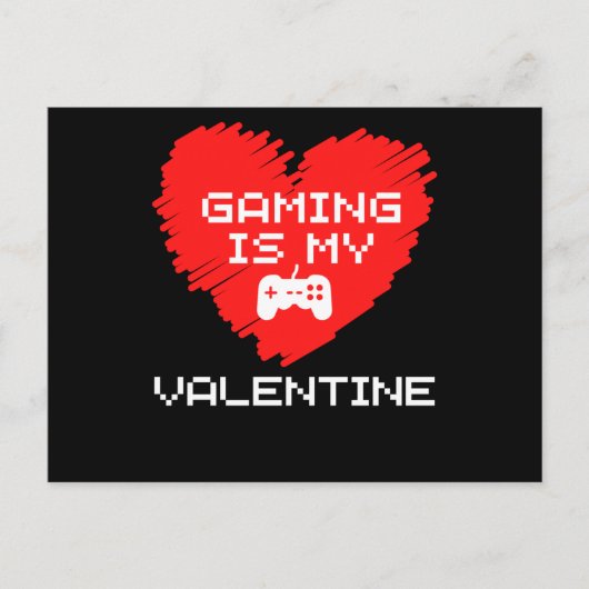 Gaming ist mein Valentiner Valentinstag Postkarte (Vorderseite)