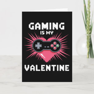 Gaming ist mein Valentinstag Lustiger Gamer Männer Karte