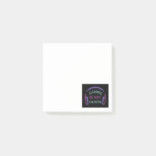 Gaming ist mein Valentinstag Post-it Klebezettel