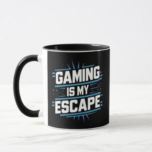 Gaming ist meine Flucht, Gamer-Tasse Tasse (Links)