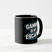 Gaming ist meine Flucht, Gamer-Tasse Tasse (VorderseiteRechts)