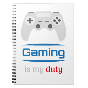 Gaming ist meine Pflicht Gamer Controller Notizblock