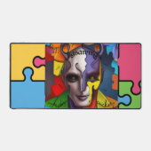 Gaming Jigsawman Superheld/Bösewicht? Jigsaw Puzzl Schreibtischunterlage (Vorderseite)