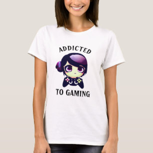 Gaming Kawaii Anime Mädchen Gamer T-Shirt